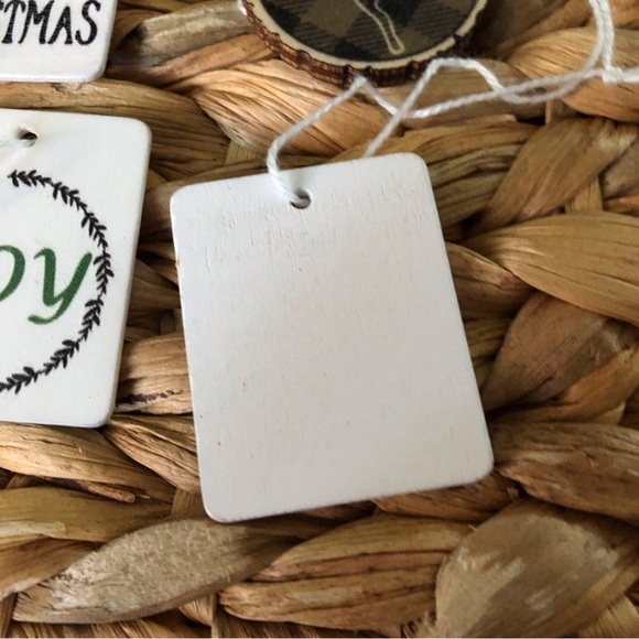 8pc mini wood farm house ornaments - Picture 4 of 4